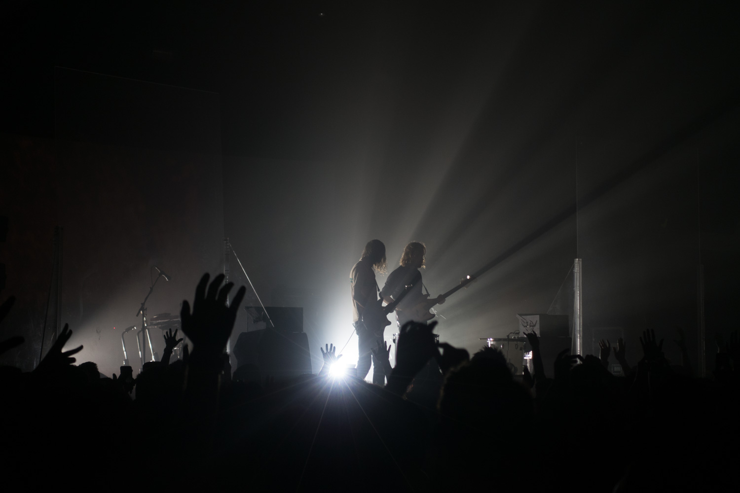 ratatat with guitars, backlit